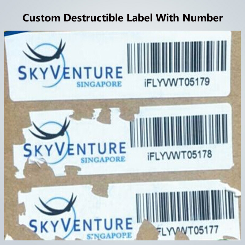 Security eggshell sticker seal