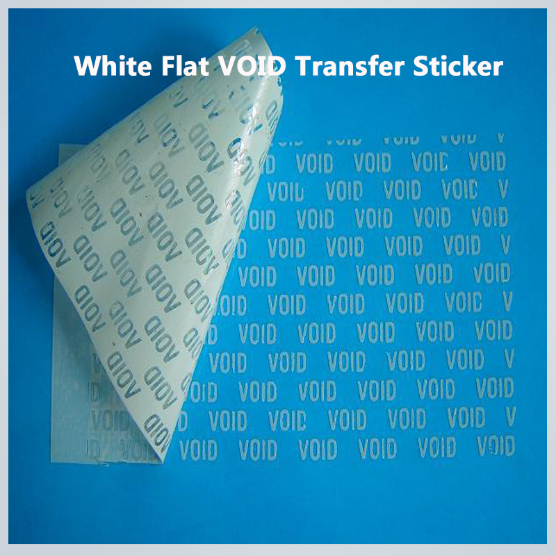 White Low-Residue  Transfer Sticker